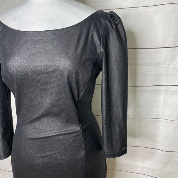 Guess Black 3/4 Sleeve Rita Bodycon Dress mediium - Picture 7 of 11
